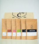 Crosby Coffee Roasters Single Origin Sample Box, 100% Arabica Speciality Coffee - Freshly Roasted, Whole Bean, Medium Roast 6x50g