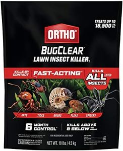 Ortho BugClear Lawn Insect Killer1, Kills Ants, Spiders, Ticks, Fleas, Armyworms and Grubs, Treats up to 16,500 sq. ft., 10 lb.