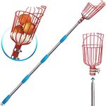 HASTHIP® 190cm Fruit Picker with Basket and Telescopic Pole, Fruit Plucker for Coconut, Mango and More, Easy to Use Fruits Catcher Tree Picker