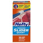 Hefty Slider Freezer Bags (Quart, 35 Count, Pack of 9)