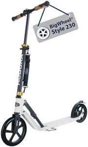 Hudora Kids' Style 230 Big Wheel Aluminium Scooter, White, One Size