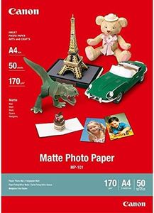 Canon MP-101 170 GSM Matte Photo Paper, A4 Size (50 Sheets)