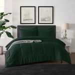 RSNIRCH Double Duvet 10.5 Tog Anti Allergy Coverless Double Bed Quilt Duvet - All Year Round Winter Box Stitched Down Alternative Quilt(10.5 Tog, Double, Dark Green)