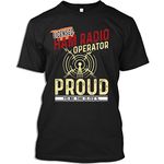 Ham Radio Operator Tshirt Licensed Ham Radio Operator Shortwave Enthusiast T-Shirt for Men Women, Black, 3X-Large