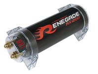 Renegade RX1200 Power Capacitor 1.2 Fared Capacity with 4-Digit Voltmeter Display (Black)