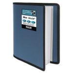 Dunwell Large Art Portfolio 11x14 (Blue) - Portfolio Folder for Artwork, Portfolio Album Binder, Portfolio Presentation Book with 24 Plastic Sleeves, Display 48 Pages, Art Portfolio Case 11 x 14