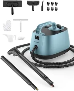 Aspiron Steam Cleaner, Multipurpose Portable Canister Steam Cleaners with 21 Accessories, Chemical-free for Floors Upholstery Carpet Car Tiles, 1.5L Capacity, 5 Mins Fast Heating for Deep Cleaning