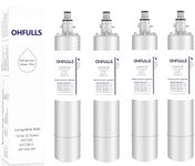 OHFULLS 847200 Refrigerator Water Filter Replacement, Compatible with Fisher& Paykel 847200, Fisher& Paykel Refrigerator Model Number Starting with E522, E442, E422, E402, 4 Filters