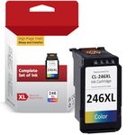 Printer Ink 246XL for Canon CL-246XL, High Yield for Canon Ink 246XL,for Canon Pixma TS3420 Ink,Work with Canon Pixma MX492 MX490 MG3022 MG2920 MG2522 TR4520 TS3122 TS202 Printer(1 Tri-Color)