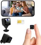 4G LTE Hidden Camera,Cellular Security Camera No WiFi with 4G SIM Card, 4K HD Portable Car Spy Camera, 160° Wide View, with Night Vision, AI Motion Detection Alert App Control