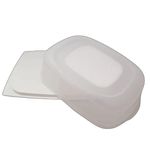 Tupperware KäseMax Rectangular White Transparent Cheese Container Cheese Condensplus Kondenspro Cheese CheeSmart Stackable