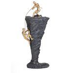 YAGVIZ Resin Climbing Men Art Climber Man Decor Fantasy Rock Climbing Gifts Modern Sculpture Decoration For Men'S Unique Fitness Sports Art Desk Office Statues, 3.5 Cm, Black