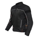 Royal Enfield Explorer V4 Pro Riding Jacket Black (L) 42 Cm with D3O,Level 2 Protectors At Shoulders & Elbows & Fitted with Back Armours,“Ergo Pro Tech”,Level 2 Pockets For Chest Protectors