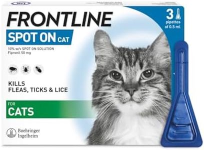 FRONTLINE Spot On Flea & Tick Treatment for Cats - 3 Pipettes