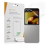 kwmobile Screen Protectors Compatible with Samsung Galaxy Z Flip6 Screen Protector - 6X Ultra-Clear Transparent Phone Films