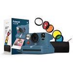 Polaroid Now+ Blue Gray (9063) - Bluetooth Connected I-Type Instant Film Camera with Bonus Lens Filter Set