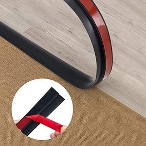 16.4ft Peel and Stick Floor Transition Strip, Carpet to Tile Transition Edging Trim Suitable for Doorways Threshold (Cover Height Within 5mm)