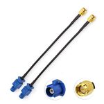 Eightwood Fakra to SMA Cable（2PCS） Fakra C Male to SMA Male Cable RG174 15cmfor Fakra DAB Aerial GPS Antenna Fakra GPS Modul Tracking Antenna GPS Navigation System GPS Receivers