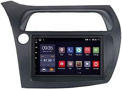HP CAMP Android 9.1 Octa Core Multimedia para Honda Civic Hatchback 2006-2011, Car Stereo Soporte BT/Mirror Link/USB/SWC/Cámara Trasera/FM/Google Map/Multi-Lingual,4g WiFi 4g+64g