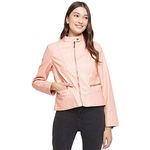 Latin Quarters Women Biker Pink Jacket