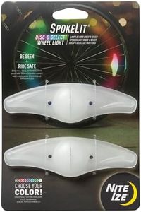 Nite Ize Spokelit LED Bicycle Spoke Light, Visibility + Safety Bike Light, 2 Pack, Disc-O Select Choose-Your-Color LED