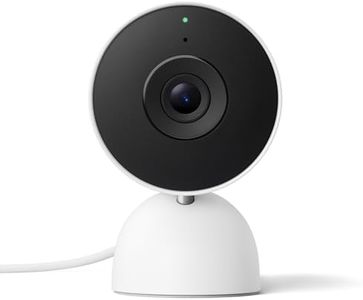Google Nest Cam Indoor (Wired, 3rd Gen) – Indoor Security Camera with 2K Video – Works with Google Home – Built with Gemini – Snow