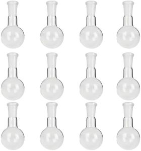 GSC International FRB125-24-40-12 Round-Bottom Boiling Flask, 24/40 Ground Glass Joint, 125ml, Pack of 12