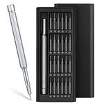 25 in 1 Precision Screwdriver Set, Small Magnetic Screwdriver Repair Tool Kit with Phillips Head & Flathead Bits for Fixing Electronics, Phone, Watch, Eyeglasses, Computer, PC Repairing
