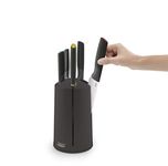 Joseph Joseph Elevate Knives 5 piece Carousel Set with rotating knife block, Japanese Stainless Steel - Multicolor