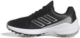 adidas Women's ZG23 Golf Shoes, Core Black/Silver Metallic, 8