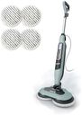 Shark Steam & Scrub Steam Mop, All-in-One Scrubbing and Sanitizing Hard Floor Cleaner, LED Headlights, 4 Dirt Grip Soft Scrub Pads Included, XL Water Tank, Swivel Steering, Hawaiian Grey, S8001
