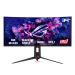 ASUS ROG Swift 34” QD-OLED Gaming Monitor (PG34WCDN) - 360Hz, 0.03ms, OLED Care Pro, Neo Proximity Sensor, DisplayHDR 500 True Black, DP 2.1, HDMI 2.1, USB-C (90W), DisplayWidget, 3 yr Warranty