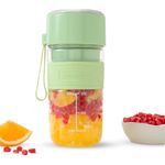 Wonderchef Nutri-cup Zip Portable Blender | 350ml | Blend & Sip with Flip Top Sipper Lid | For Smoothies, Juices, Shakes, Coffee | 2000 mAh Battery | 20 Blending Cycles in One Charge | Type C Charging