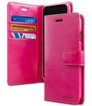 GOOSPERY iPhone 6 Plus Case for Apple iPhone 6 Plus, [Drop Protection] Blue Moon [Wallet Case] PU Leather with Shock Absorbing TPU Casing [ID Card & Cash Holders] (Hot Pink) IP6P-BLM-HPNK