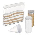 Lillian Rose Acrylic Unity Sand Ceremony Set with 2 Containers of Colored Sand, 1.25"