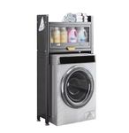 Earwig Laundry Room Organization and Storage,Laundry Room Shelves,Laundry Shelf,Laundry Organizer,2 Levels of Storage Fully Flip-up Door Design Dust and Water Splash (EW-02)