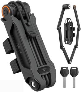 CASR Antivol Fold – Cadenas Pliable Haute Sécurité en Acier Renforcé – Solidité 8/12 Anti-Cisaille, Sciage & Choc – Compact, Léger & 3 Supports de Fixations Inclus – Pour Vélo, Trottinette & Moto