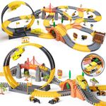 OR OR TU Construction Toys 342Pcs Race Track Sets for Boys/Girls Kids Excavator Toy Toddler Train Set Flexible Car Track Gift for 3 4 5 6+ Years Old Children