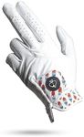 Pins & Aces - Rocket Pop Golf Glove Design - Premium AAA Cabretta Leather, Long-Lasting Durable Tour Glove for Men or Women - Premium Leather Golf Glove Left & Right Hand (Medium, Left)