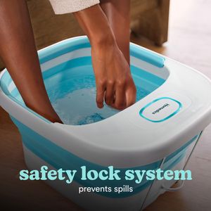 HoMedics Collapsible Foot Spa Massager – Portable Heated Soak