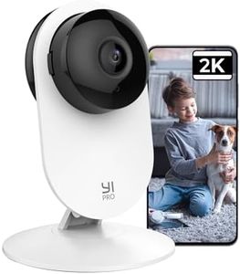 YI Pro 2K Telecamera Wi-Fi Interno Home Camera 2.4Ghz Rilevamento Intelligente per Umano,Veicolo,Animali,Chip Algoritmi Avanzati,Notifiche,Compatibile con Alexa,App Yi Home per iOS,Android,Windows