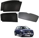 Kozdiko Car Window Custom Fit Sun Shades Fix with Dicky Non Magnetic Curtains Mesh Compatible for Hyundai Venue (2019-2024)