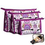 Panlom® Set of 3 Women Makeup Bags Women Bag Waterproof Travel Wash Cosmetic Pouch Tote Clutch Zipper Purse (Style 2)