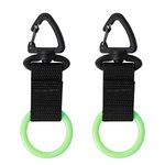 JUSTOOP 2 Pieces Premium Silicone Mouthpiece Holder Regulator Octopus Retainer Webbing Keeper for Scuba Diving - Green