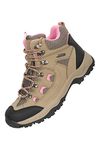 Mountain Warehouse Adventurer Womens Waterproof Hiking Boots Beige Womens Shoe Size 9 US