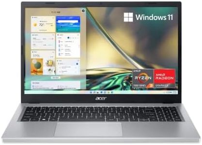 Acer Aspire 3 A315-24PT-R08Z Slim Laptop | 15.6" Full HD IPS Touch Display | AMD Ryzen 3 7320U Quad-Core Processor | AMD Radeon Graphics | 8GB LPDDR5 | 256GB NVMe SSD, Silver