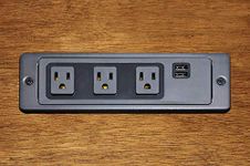 Electriduct Under The Desk/On-Desk/in-Desk Power Center with USB 3.1 Amp Charger - 3 AC Outlets, 2 USB Ports (Black)