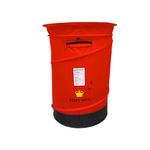 Red British Post Box Pop-Up Laundry Basket - Collapsible Storage Hamper For Clothes and Toys