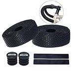 PLATTBK Road Bike Handlebar Tapes Breathable Non-Slip Shock-Absorbent Bicycle Bar Tape,Black