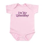 CafePress - It's My Unbirthday Alice in Wonderland Infant Body - Cute Infant Bodysuit Baby Romper Petal Pink